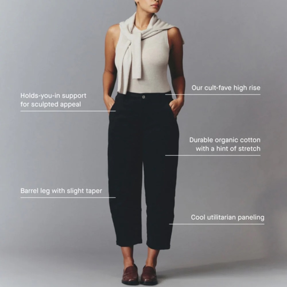 Everlane Utility Barrel Cropped Pants